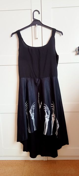 Vestido Halloween esqueleto