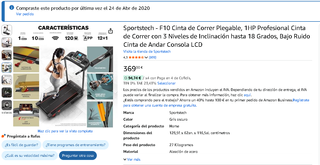 Sportstech F10 Cinta Correr Plegable 1HP Pro