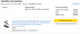 Sportstech F10 Cinta Correr Plegable 1HP Pro