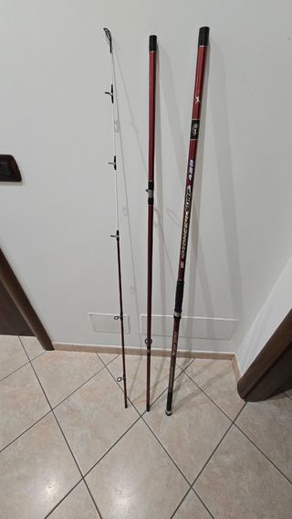 Canna da pesca surf casting fatta a mano