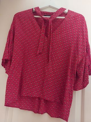 Blusa Zara Woman estampada