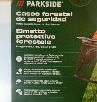 Casco Forestal Parkside con Protección nuevo 