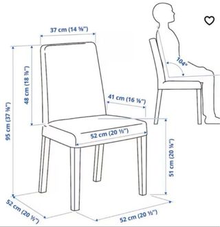 Sillas Henriksdal Ikea (4 unidades)