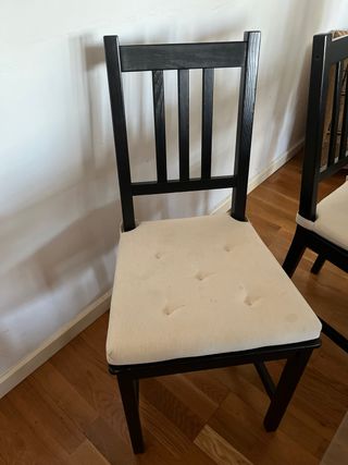 Silla de comedor Ikea STEFAN negra