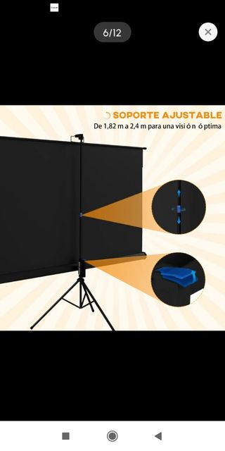 Pantalla Proyector 84 + Trípode