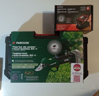 Tijeras de podar Parkside 20V con batería nuevas