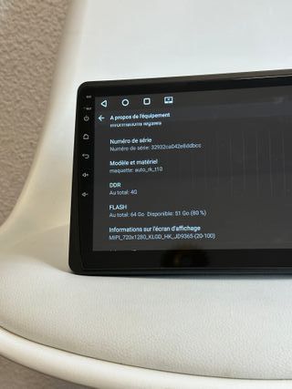 Pantalla de coche Renault Duster