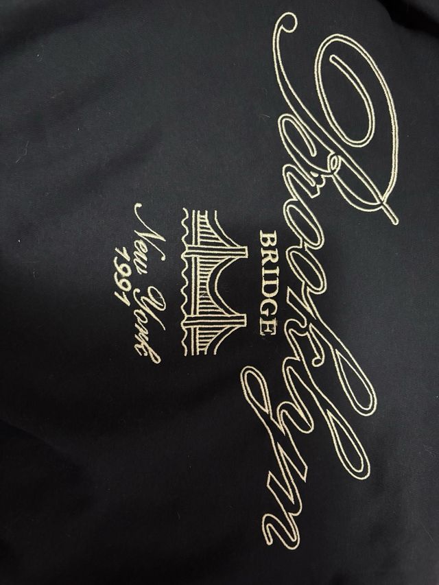 Sudadera azul con capucha Brooklyn Bridge