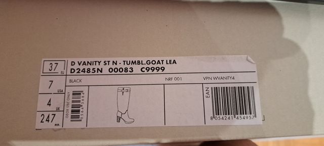 Botas Geox tacón y plataforma negras