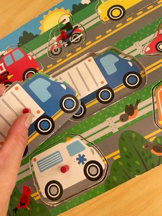 Puzzle madera Melissa & Doug vehículos