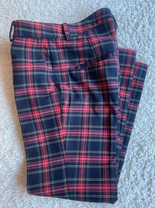 Pantalones de cuadros Zara