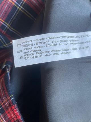 Pantalones de cuadros Zara