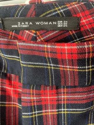 Pantalones de cuadros Zara
