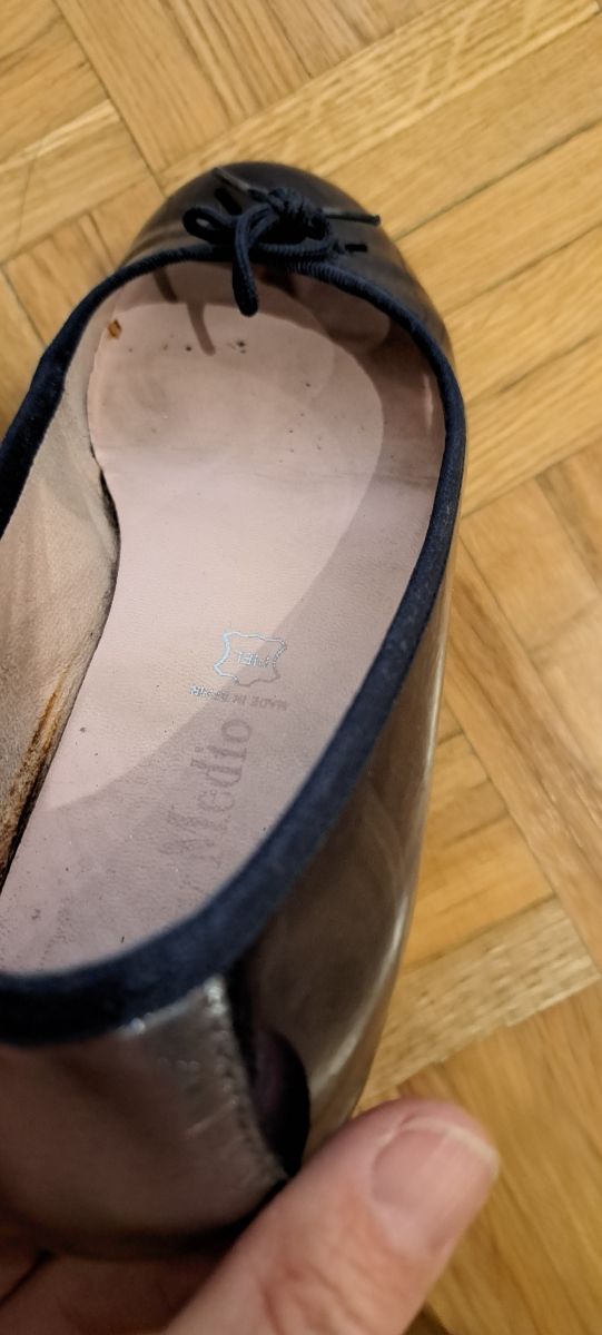 Mocasines Par y Medio Azul Charol