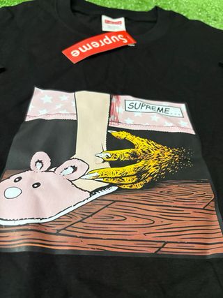 Camiseta Supreme Negra Estampada