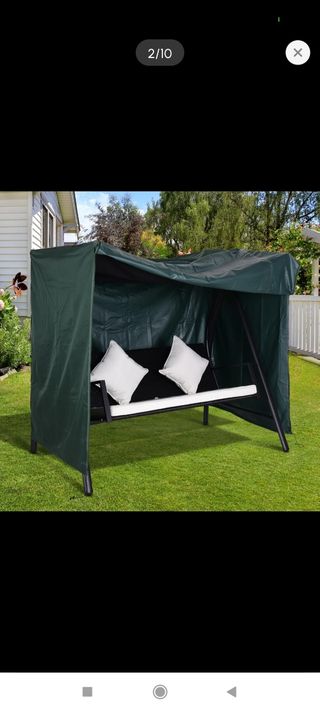 Funda para balancín de jardín verde