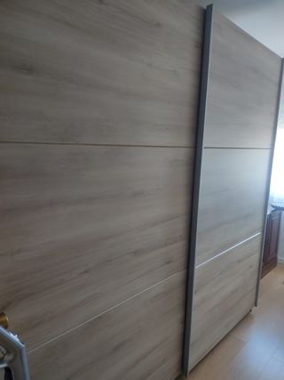 Armario vestidor madera y metal