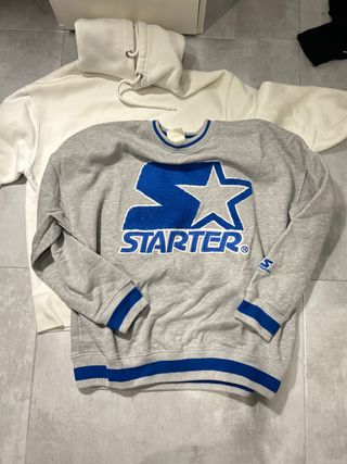 Sudadera Starter Gris Talla S