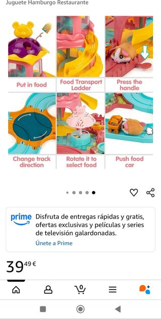 Circuito de hámster con accesorios