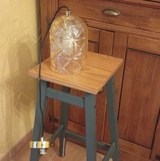 Lámpara de Techo Cristal Estrellado Dorado