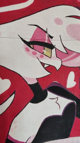 Cazadora vaquera rosa personalizada de Hazbin Hote