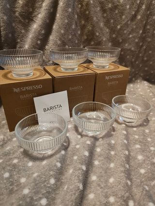 Set 6 Bicchieri Dessert bowls Nespresso Barista