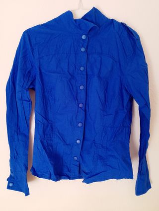 Camisa azul mujer