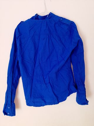Camisa azul mujer