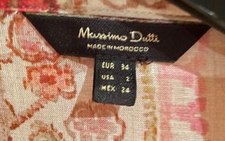 Blusa Massimo Dutti Estampada Multicolor