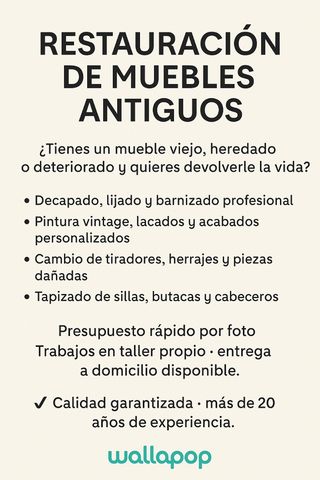 Restauración de Muebles Antiguos
