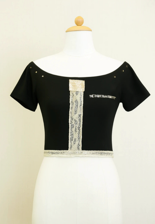 Camiseta negra Bershka 