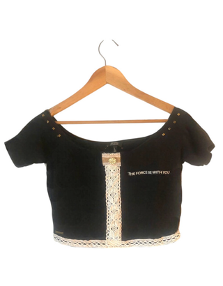 Camiseta negra Bershka 