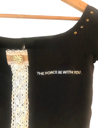 Camiseta negra Bershka 