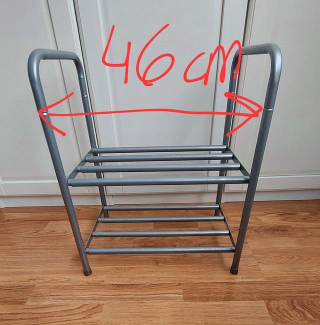 Estantería zapatero 2 baldas extensible