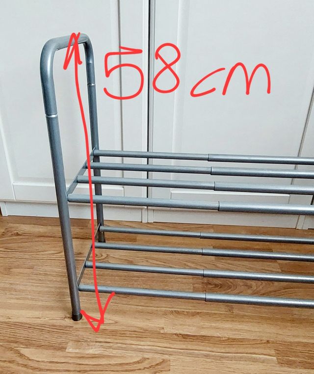 Estantería zapatero 2 baldas extensible