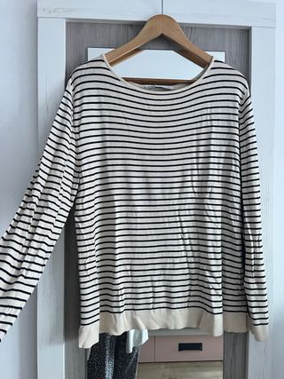 Jersey Zara Rayas Finas Beige