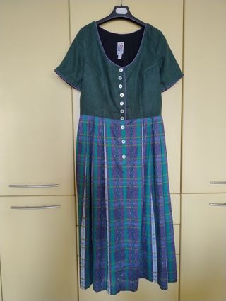 Abito tirolese Lino e cotone Tg L