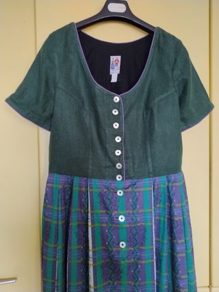 Abito tirolese Lino e cotone Tg L