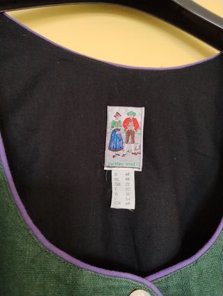 Abito tirolese Lino e cotone Tg L