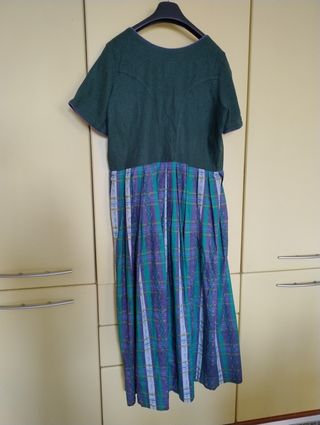 Abito tirolese Lino e cotone Tg L