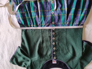 Abito tirolese Lino e cotone Tg L