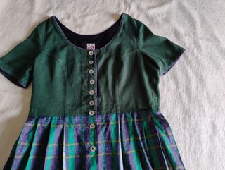 Abito tirolese Lino e cotone Tg L