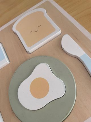Puzzle madera desayuno infantil