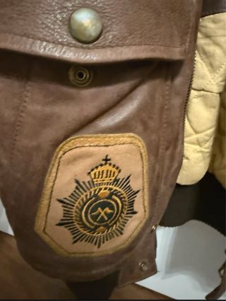 Chaqueta Cuero Aviador Estilo Top Gun