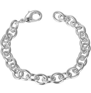 Pulsera de eslabones plateada