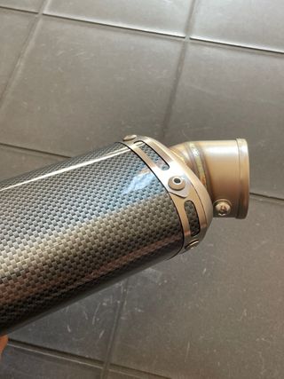 Silencioso moto 51mm carbono