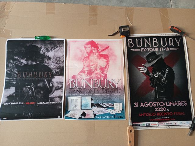 Posters Bunbury y Héroes del Silencio