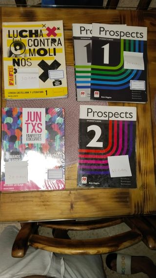 Lote 5 Libros de 1 y 2 Bachillerato