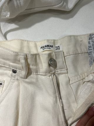 Pantalones beige Pull&Bear Talla xs
