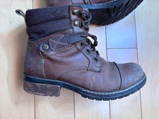 Botines café mujer